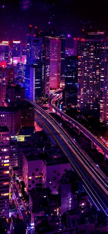 Wallpaper Japan City Lights, Tokyo, Night, City Pop, Building, Background - Download Free Image