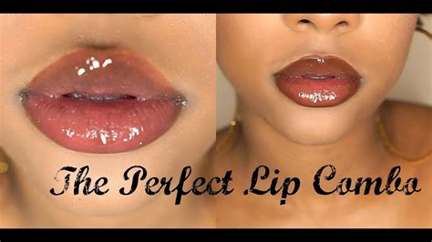 THE PERFECT GLOSSY LIP COMBO ! - YouTube | Glossy lips, Perfect lips, Dark skin makeup tutorial