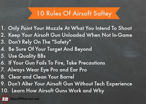 10 Rules of Airsoft Safety – Airsoft Warrior