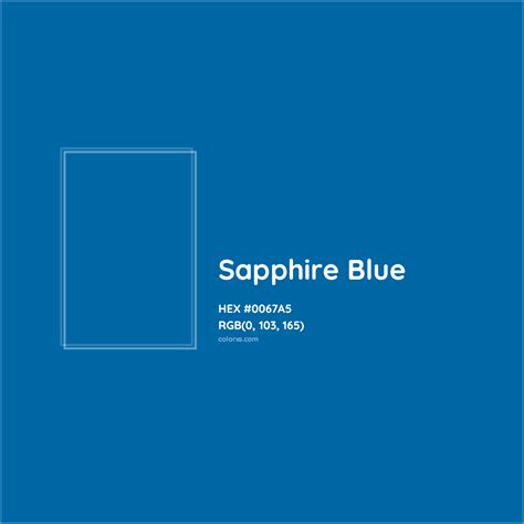 Sapphire Blue Color Codes The Hex, RGB And CMYK Values That, 44% OFF