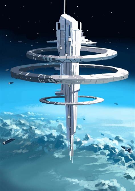 ArtStation - Space station, Yury Solntsev | Space station art, Space ship concept art, Spaceship art