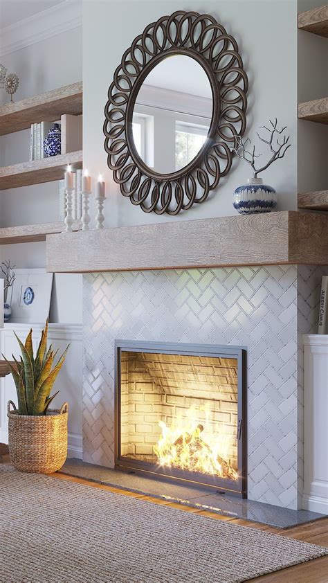 fireplace accent wall tile ideas - Voluminous Weblogs Photography