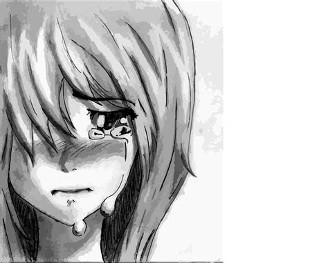 Girl Crying Drawing