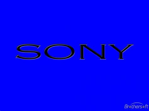 Download Sony Logo Blue Background Wallpaper | Wallpapers.com