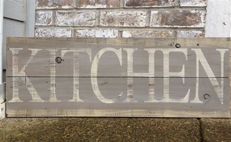 Rustic Kitchen Wood Sign Kitchen Sign Rustic by RedRoanSigns