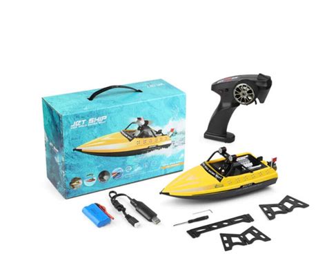 RC BOAT Jet Drive w/ Thrust Vectoring Jet Boat 2.4ghz -RTR- YELLOW