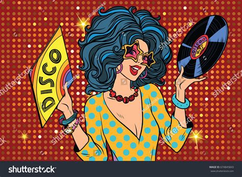 Disco Diva Retro Lady Pop Art Stock Illustration 674845843 | Shutterstock