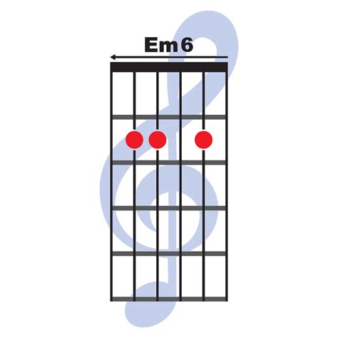 Em6 guitar chord icon 36365800 Vector Art at Vecteezy