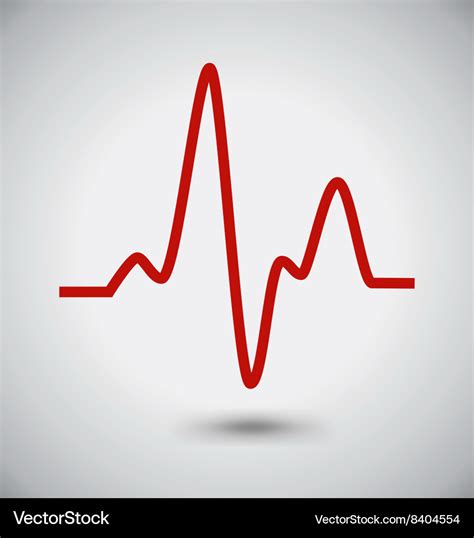 Electrocardiogram icon ecg or ekg madical Vector Image