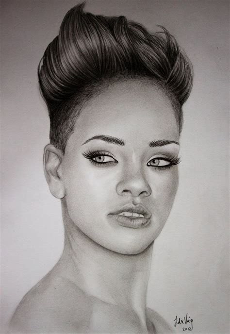 Rihanna drawing by idavaag Rihanna Drawing, Nature Art Drawings, Fanart ...