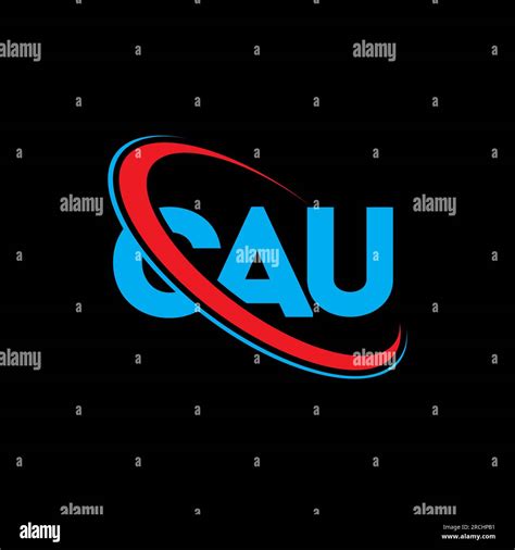 CAU logo. CAU letter. CAU letter logo design. Initials CAU logo linked with circle and uppercase ...