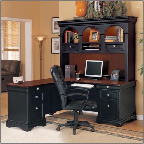 L Shaped Computer Desk With Hutch Plans - Image to u