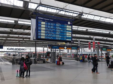 Map of the Munich Train Station (München Hauptbahnhof)