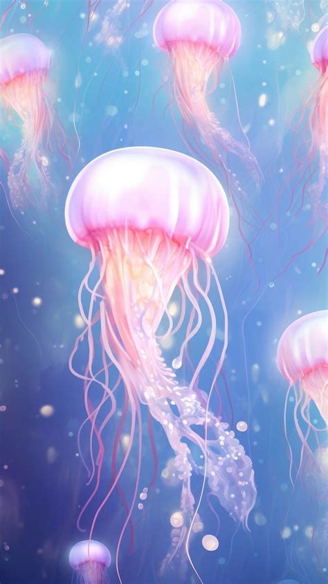 Jellyfish animal invertebrate transparent. | Free Photo Illustration - rawpixel