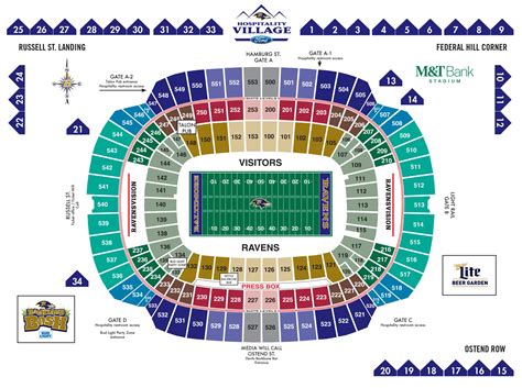 M&T Bank Stadium Diagrams | Baltimore Ravens – baltimoreravens.com