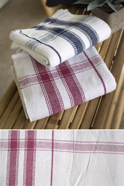 Cotton Blanket Table Cloth Style- Red Stripe | 509 Design