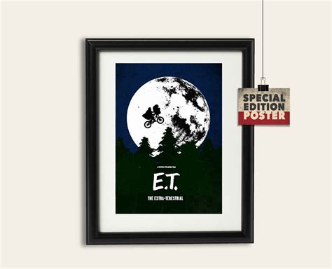 E.T. Poster Print ET movie poster Alternative poster Movie | Etsy