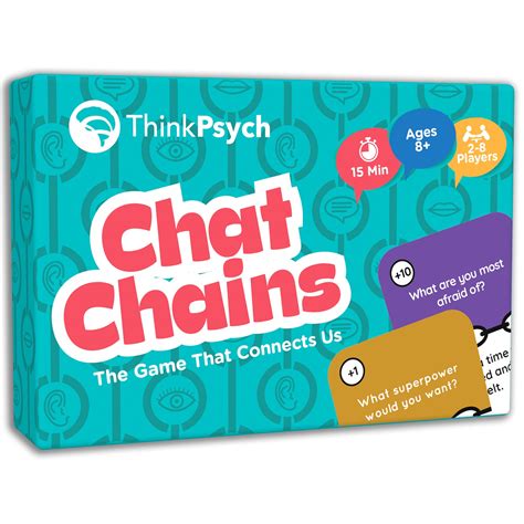 Buy ThinkPsych Chat Chains - Fun Therapy Games for Kids - Social Skills Activities for Kids ...