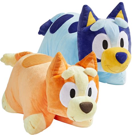 Official BBC Studios Bluey & Bingo Pillow Pet Combo Pack – Classic & collectible BPA-free plush