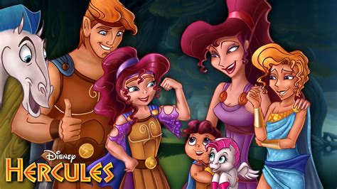 Hercules and Megara have a girl and two sons! Pegasus is the babysitter ☀️💜 Disney | Alice Edit ...