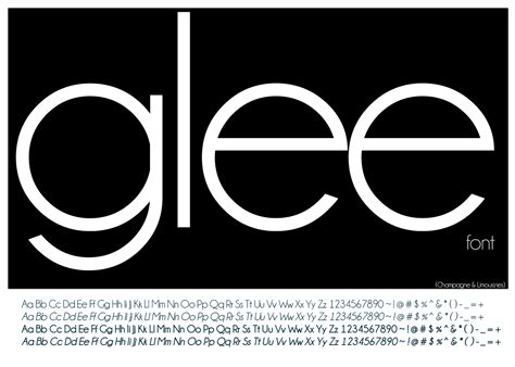 glee font: glee font free download