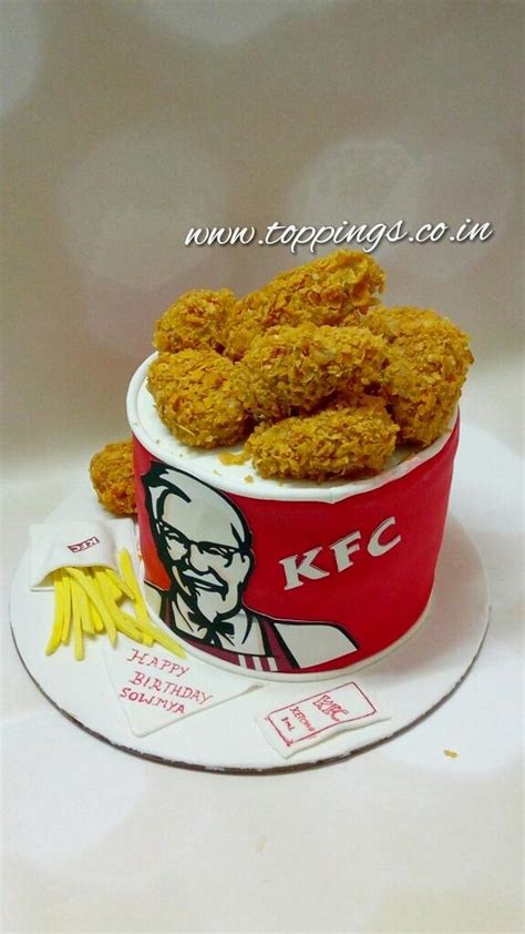 KFC bucket cake - Decorated Cake by toppings - CakesDecor