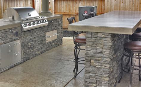 Outdoor Kitchen Concrete Countertops & Other Options