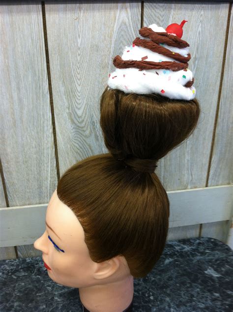 Yum! Ice cream cone hair! | Fantasy hair, Hair dos, Hair