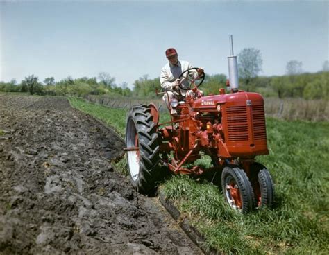 Plowing with McCormick Farmall Super C Tractor | Photograph | Wisconsin Historical Society ...