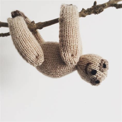 Sloth Knitting Pattern Plushie Soft Toy Pattern Stuffed Animal - Etsy