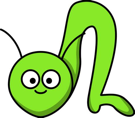 Cartoon Inchworm Clip Art at Clker.com - vector clip art online, royalty free & public domain