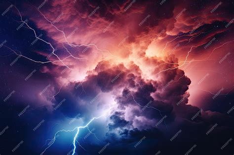 Premium AI Image | Magnetic storm with bright colors and dark sky ...