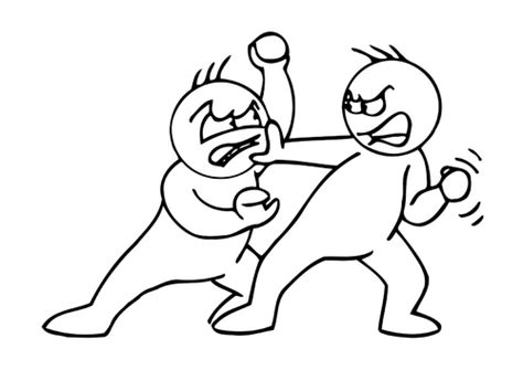 Free Fighting Clipart Black And White, Download Free Fighting Clipart Black And White png images ...