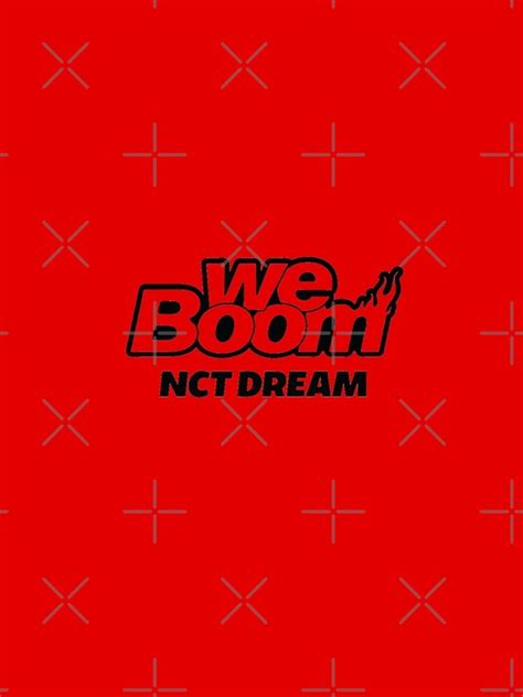 "NCT DREAM We Boom logo" iPhone Case for Sale by nurfzr | Redbubble