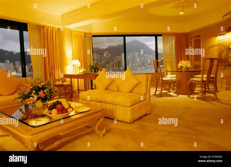 luxury hotel suite Hong Kong Stock Photo - Alamy