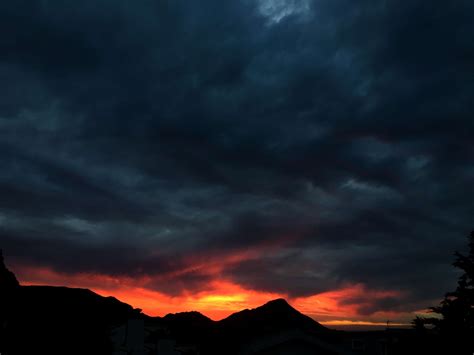 Dark Sky Clouds Background