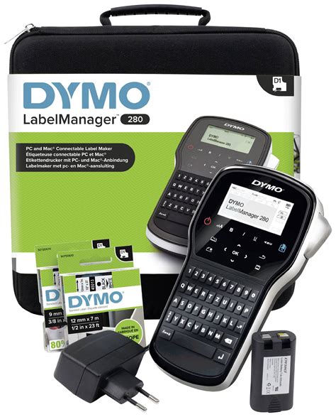 Buy DYMO LabelManager 280 Kit Label printer Suitable for scrolls: D1 6 mm, 9 mm, 12 mm | Conrad ...