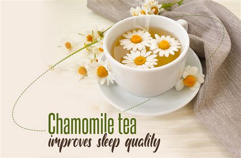 Chamomile tea improves sleep quality