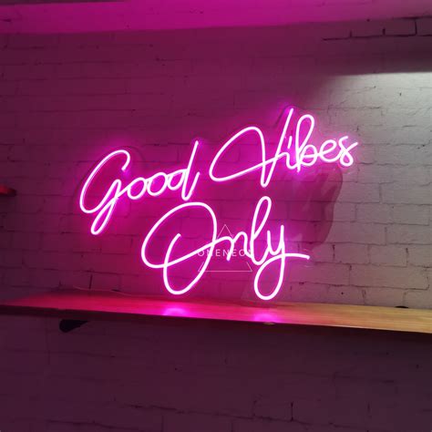 Good Vibes Only Neon Sign/Custom Neon Sign/Neon Sign/Handmade | Etsy