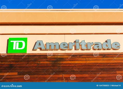 TD Ameritrade Sign and Logo Editorial Image - Image of competition, logotype: 164700855