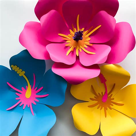 PDF Petal 101 Printable Digital Instant download Paper Flowers Template to make unlimited ...