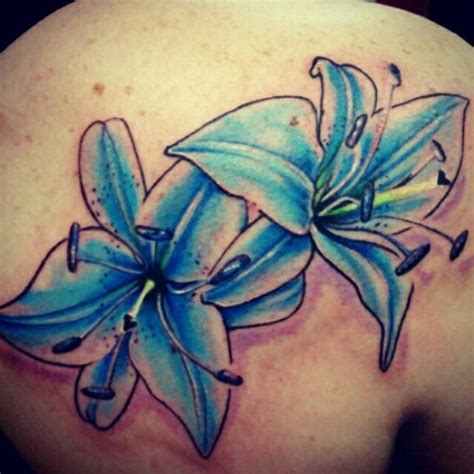 Blue tiger lily tattoo Tiger Lily Tattoos, Tiger Tattoo, Foot Henna, Blue Tigers, Moon Tattoo ...