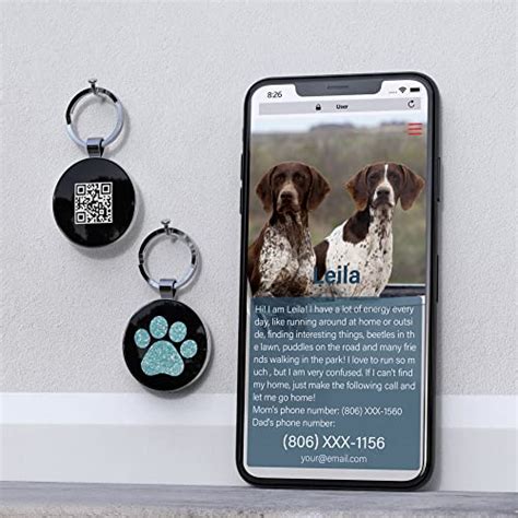 Personalized Dog Tags - Smart QR Code Pet ID Tags for Stylish Safety Review