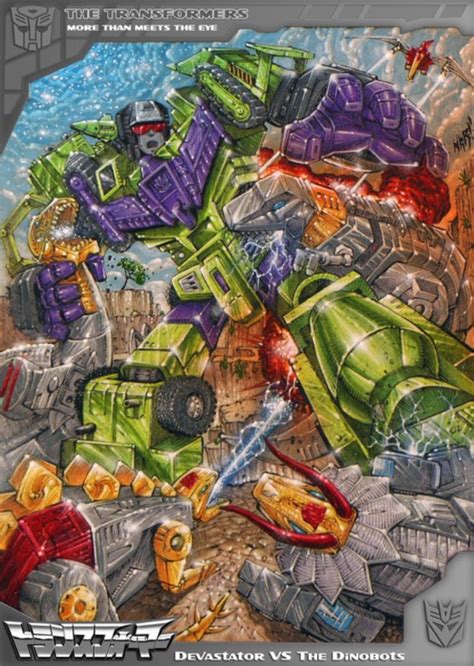 Devastator Vs. Dinobots | Transformers artwork, Dinobots, Transformers autobots