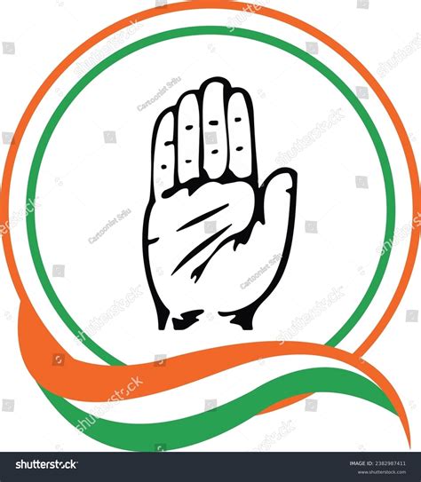 Indian National Congress Party Symbol Stock Vector (Royalty Free) 2382987411 | Shutterstock