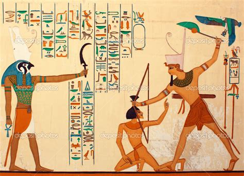 Ancient Egyptian hieroglyphic carving & paintings - pharaonic art ...