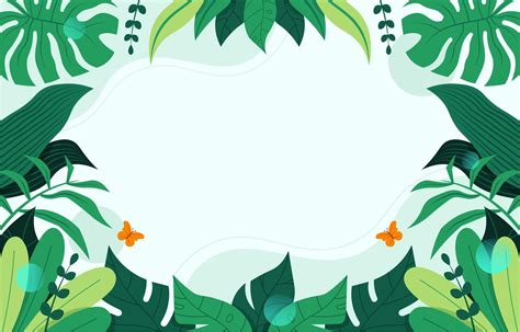 Tropical Leaves Background 2072009 Vector Art at Vecteezy