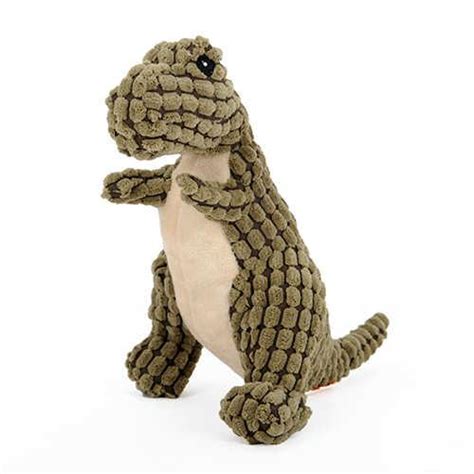 Dinosaur Dog Toy - Plush, Squeaky, Interactive Dog/Puppy Toy - 3 Colou ...