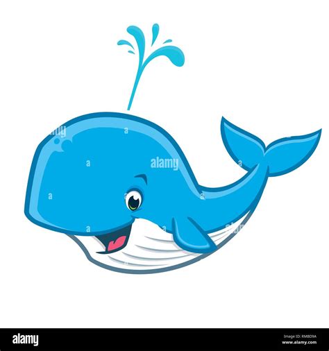 Happy Whale Cartoon Illustration Design Royalty Free SVG,, 59% OFF