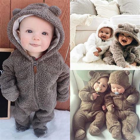 Rompers 2020 Baby girl boy winter clothes toddler boy girl clothes 2020 ...